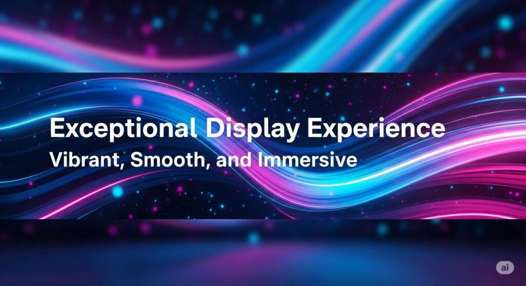 Exceptional Display Experience Vibrant, Smooth, and Immersive